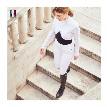 Kingsland KLkatja E-TEC Pull On Breeches Reitleggins Reithose Grip Vollbesatz weiß