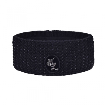 Kingsland Madelyn Stirnband gestickt mit Fleeceinnenfutter schwarz