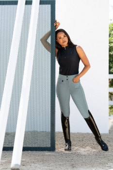 Pikeur Athleisure Damen Reithose Vollgrip Siebdruck jade