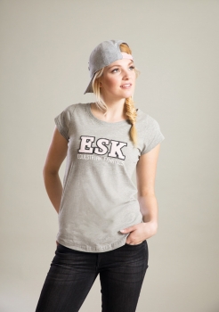 Eskadraon Equestrian Fanatic Nala Damen T-Shirt slim fit grey melange
